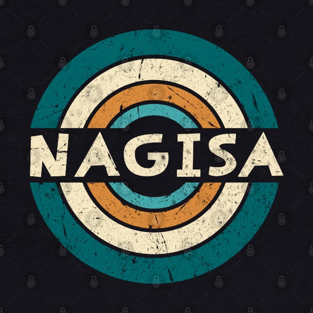 Retro Styles Nagisa Name Birthday 70s 80s 90s Circle by Amir Dorsman Tribal